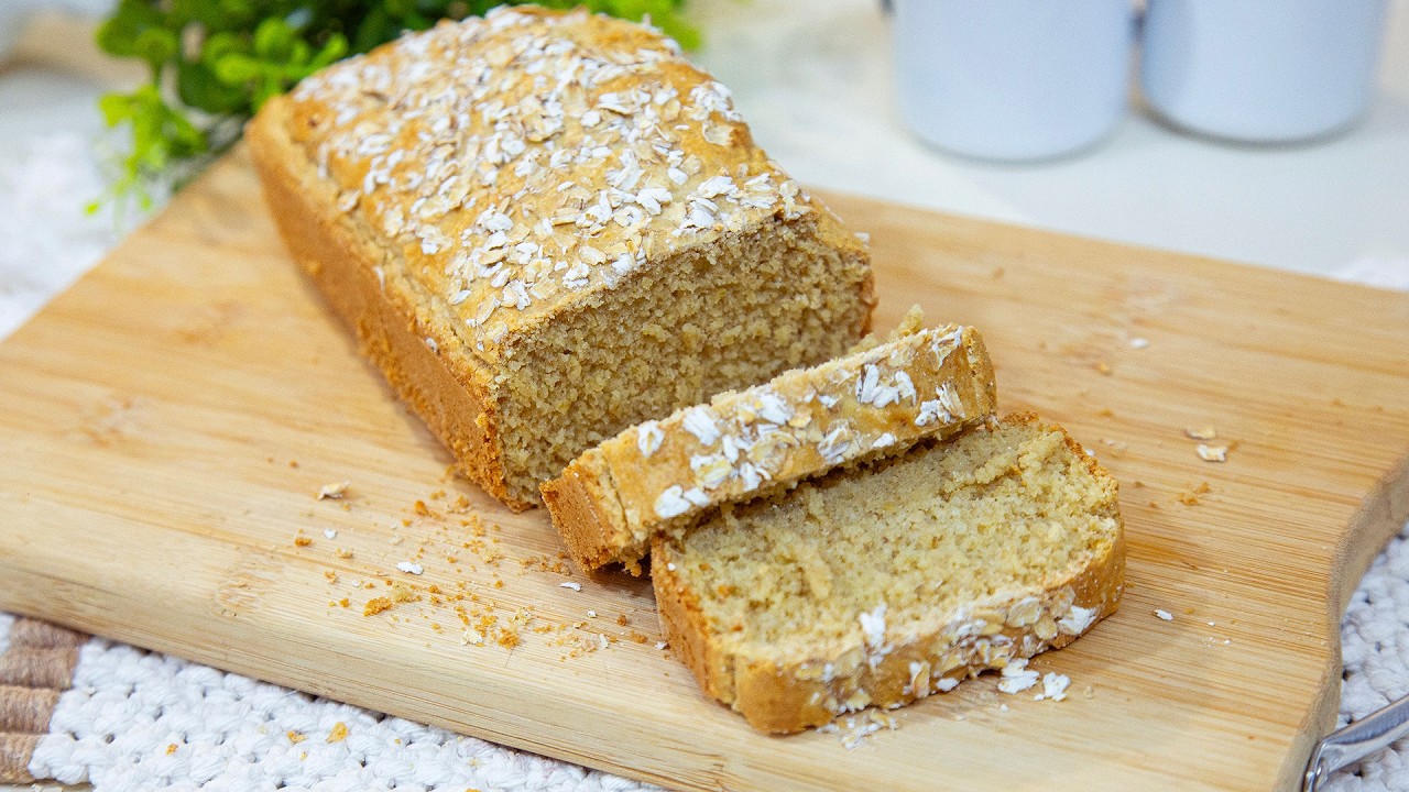 Substitua o Pão Francês por esse PÃO DE AVEIA DE LIQUIDIFICADOR